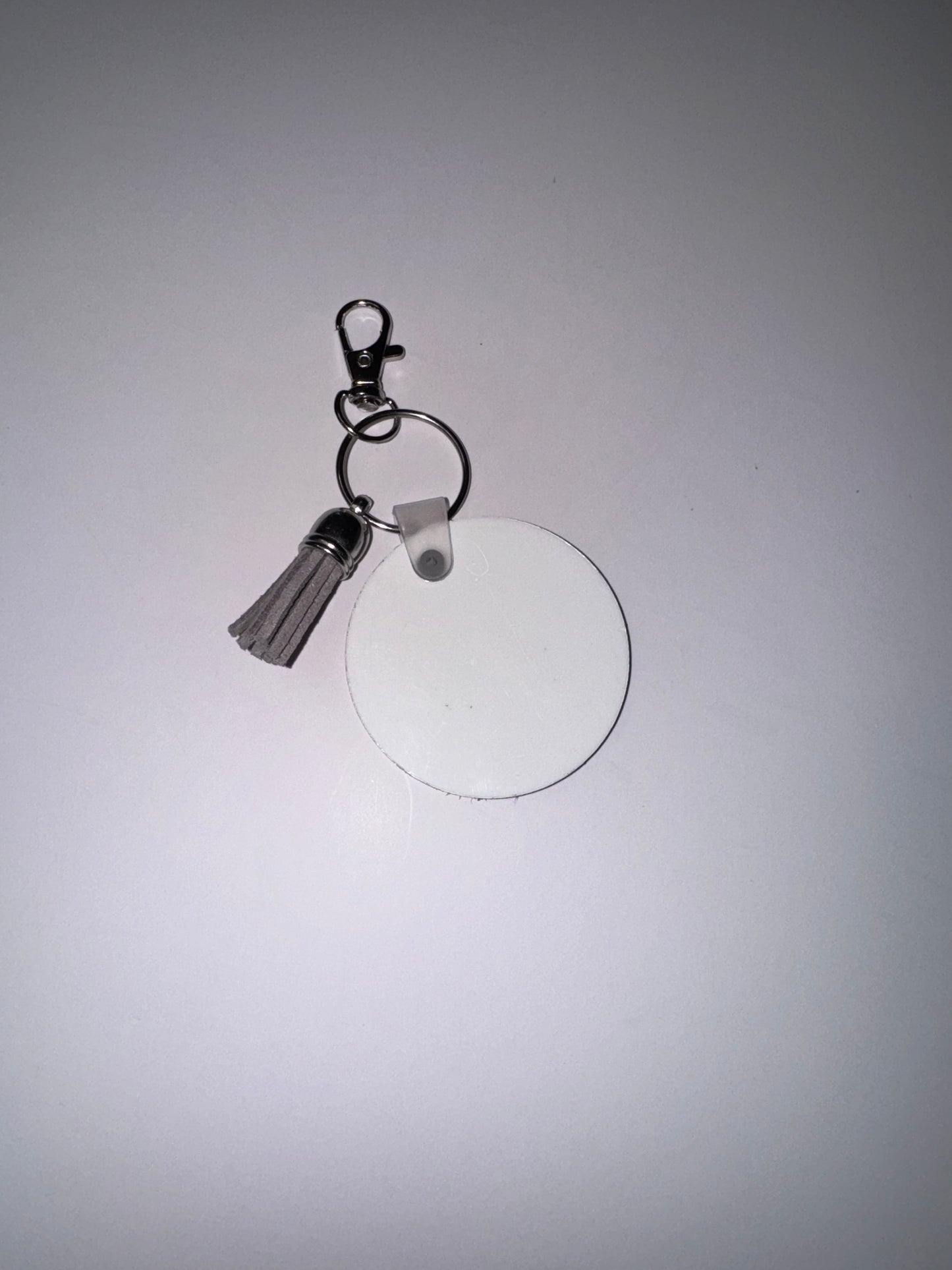CUSTOMIZED CIRCLE Keychain with tassel