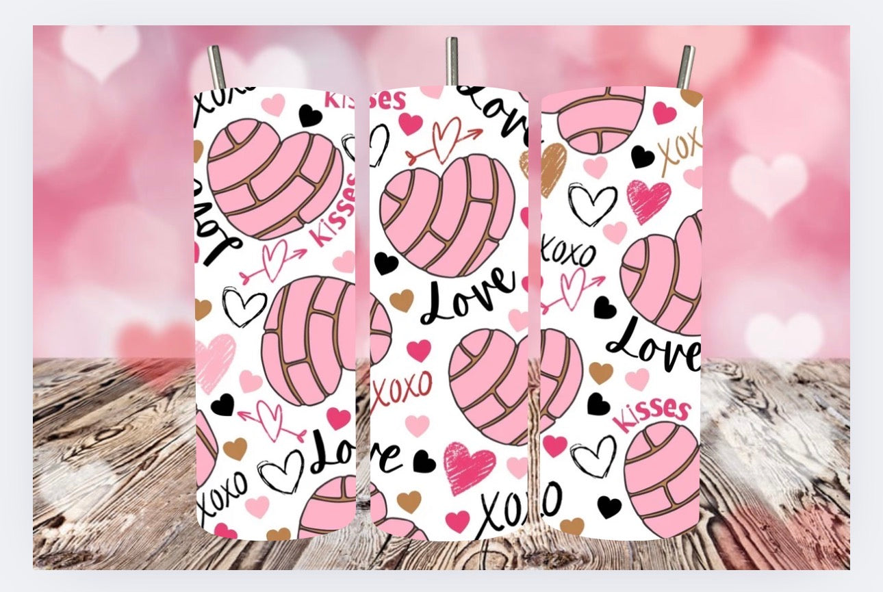 Valentine's Day 20oz Tumbler Concha design