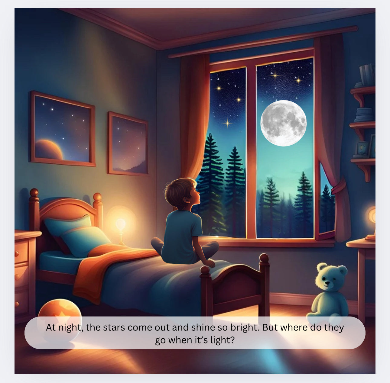 Children's Book "Where Do The Stars Go During The Day?"