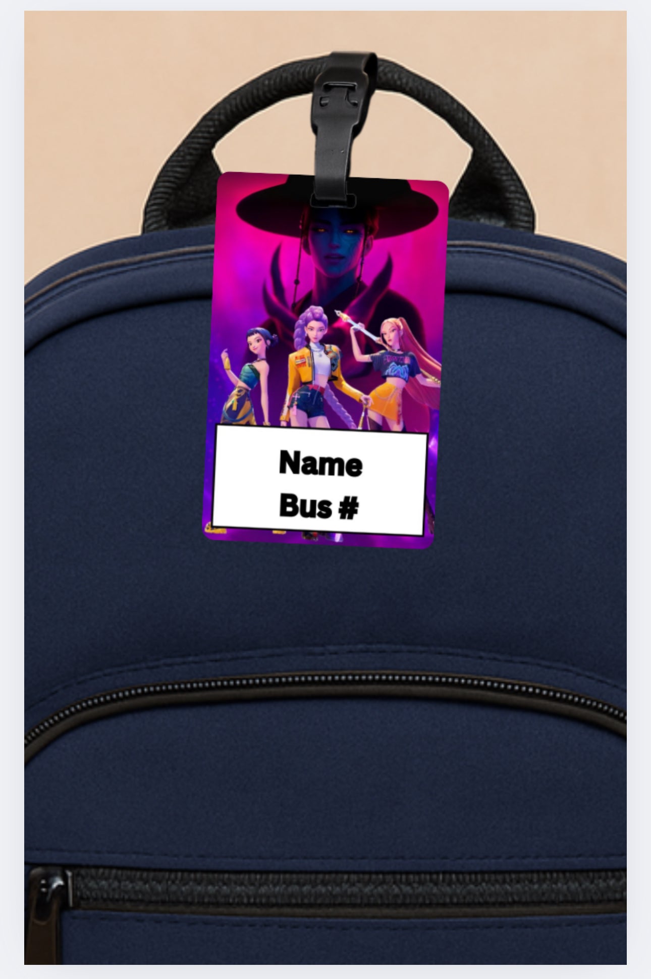 K-Pop Demon Hunter Book Bag & Luggage Tag