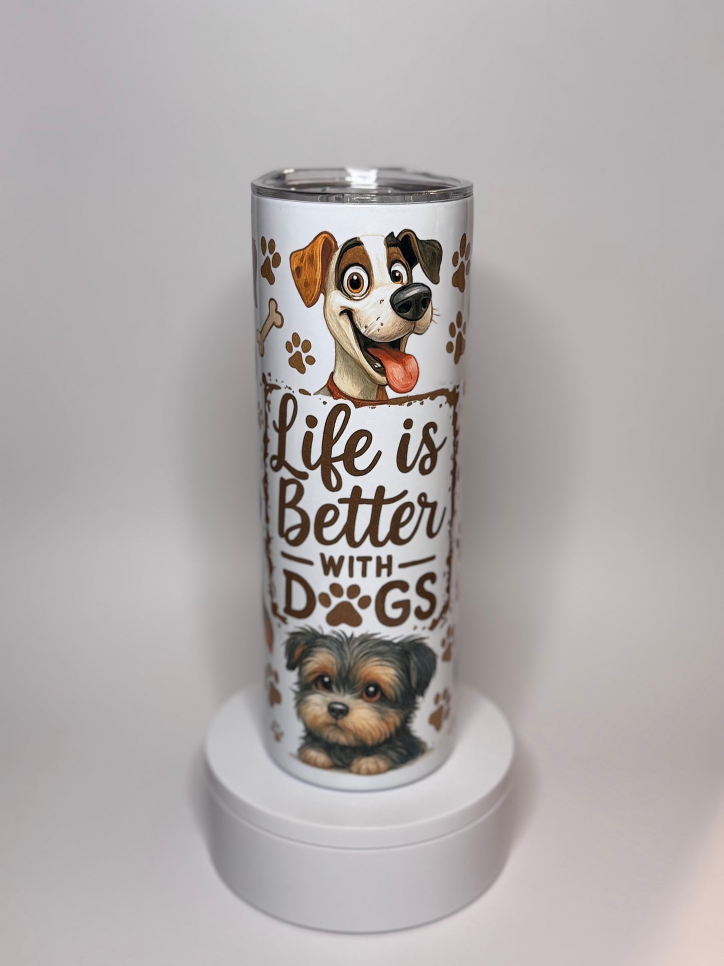 “Life Is Better With Dogs” 20oz Tumbler