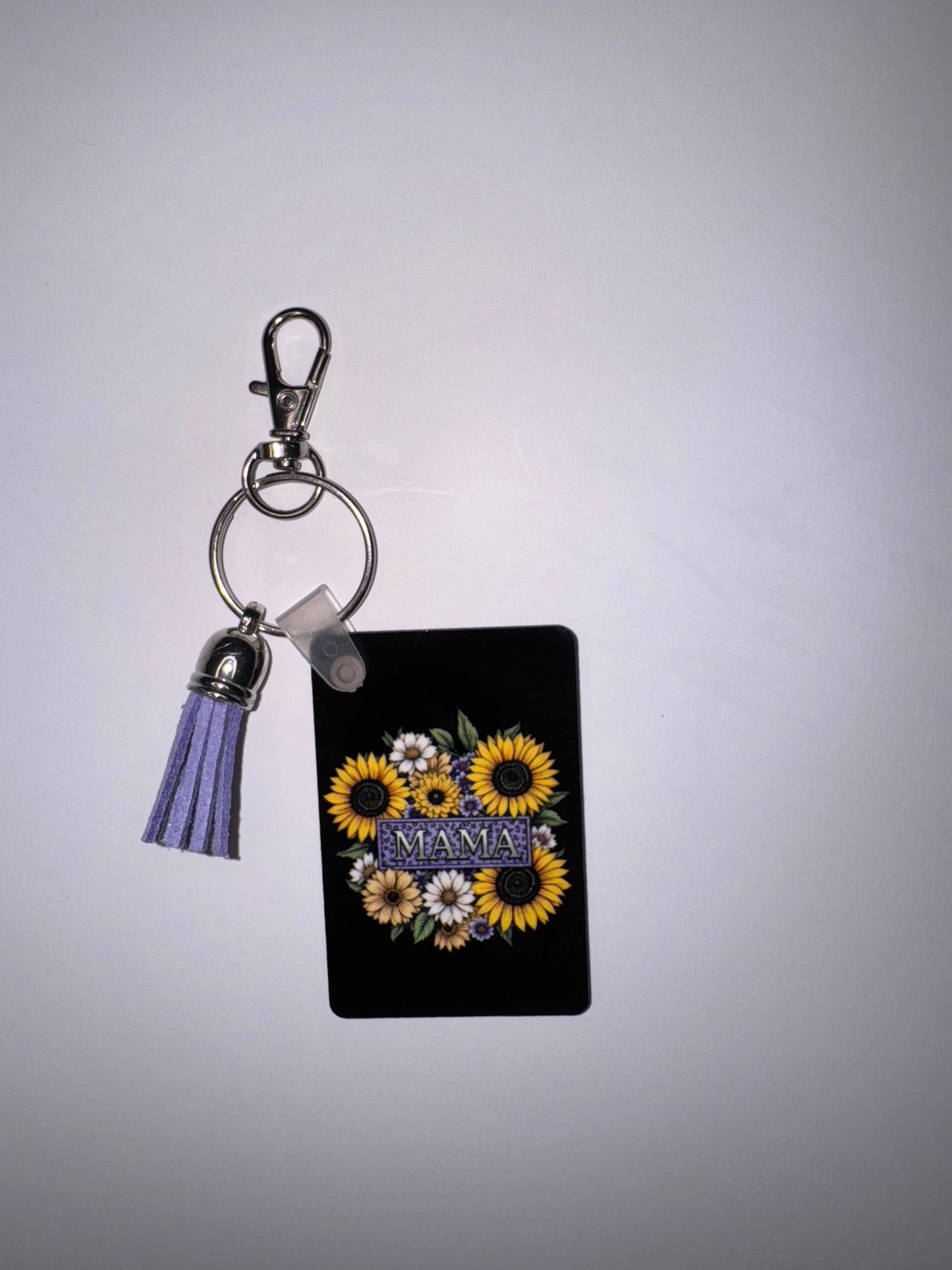 Sunflower "MAMA" Rectangle Keychain