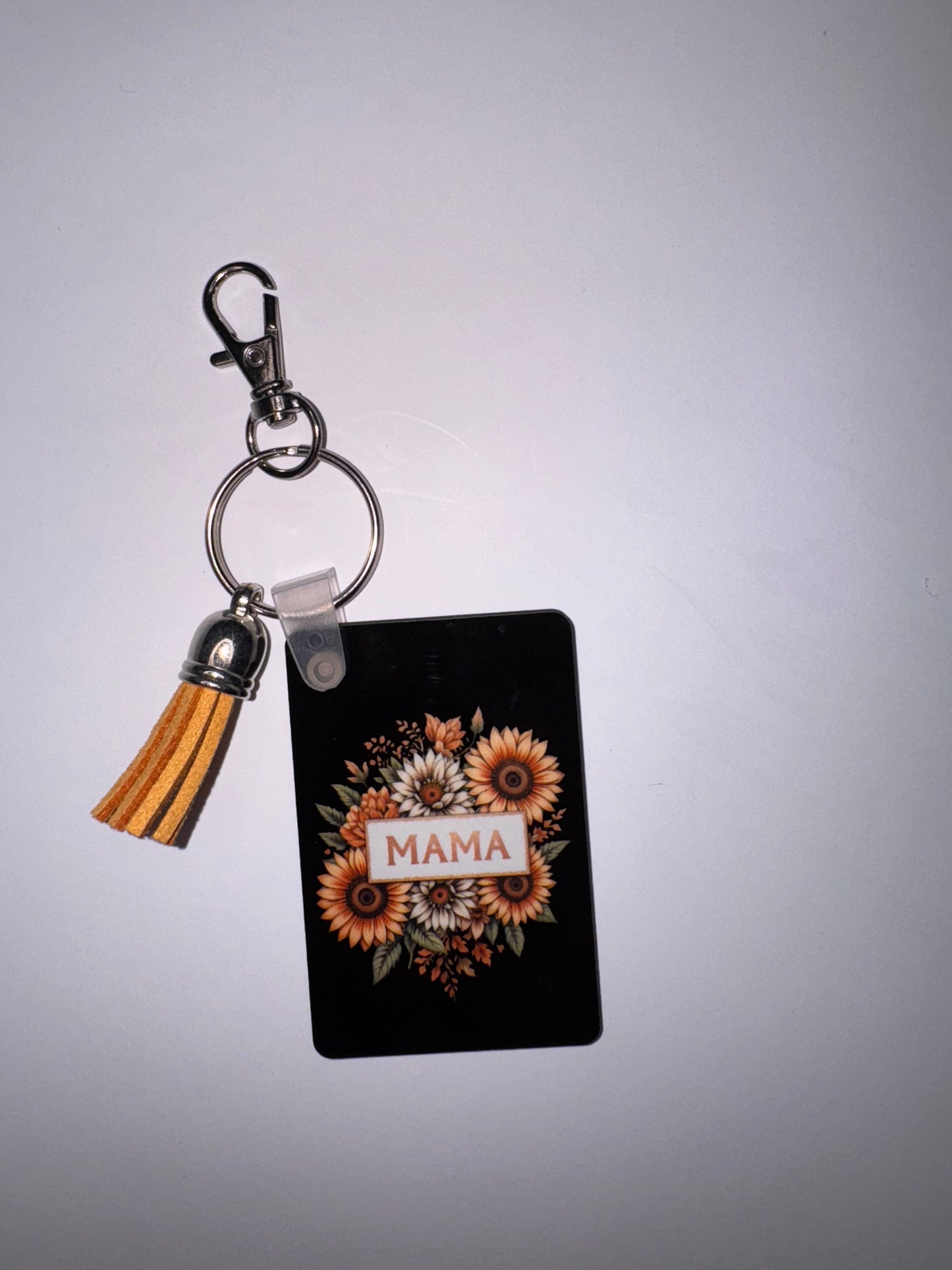 Sunflower "MAMA" Rectangle Keychain