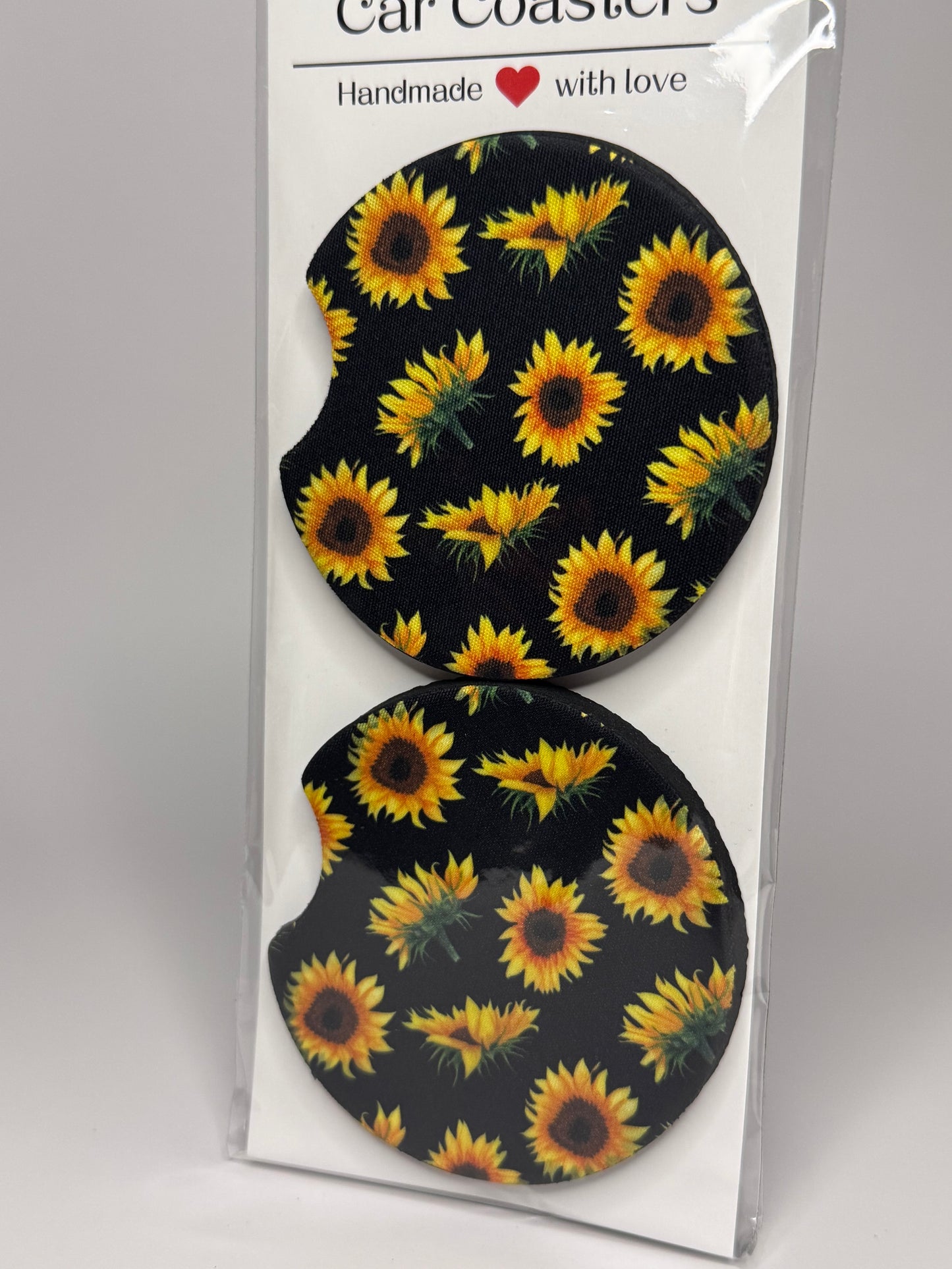 Sunflower Car Coaster Set