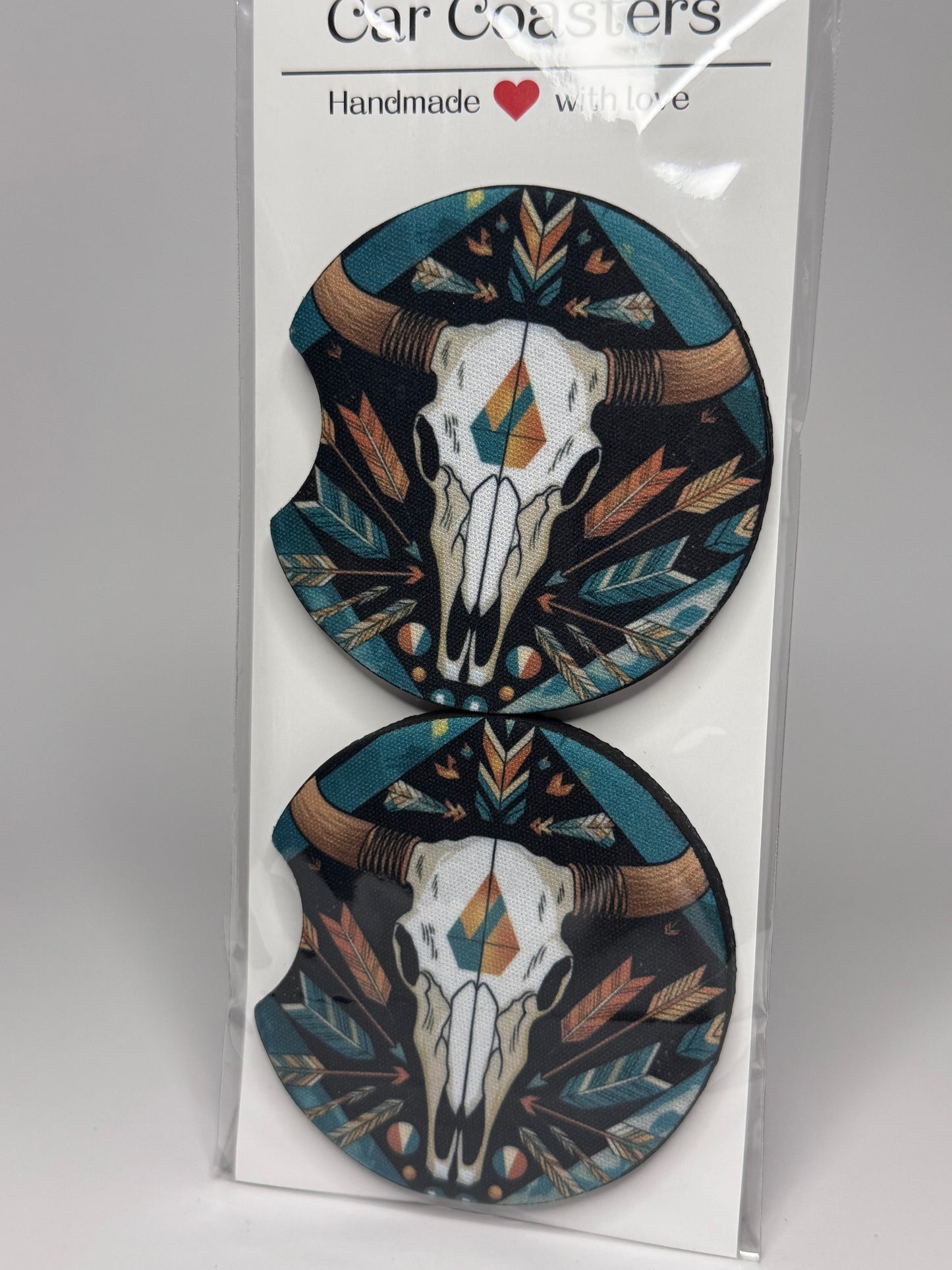 Native Design Car Coaster Set
