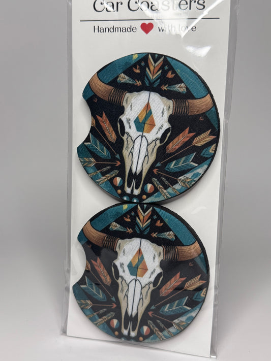 Native Design Car Coaster Set