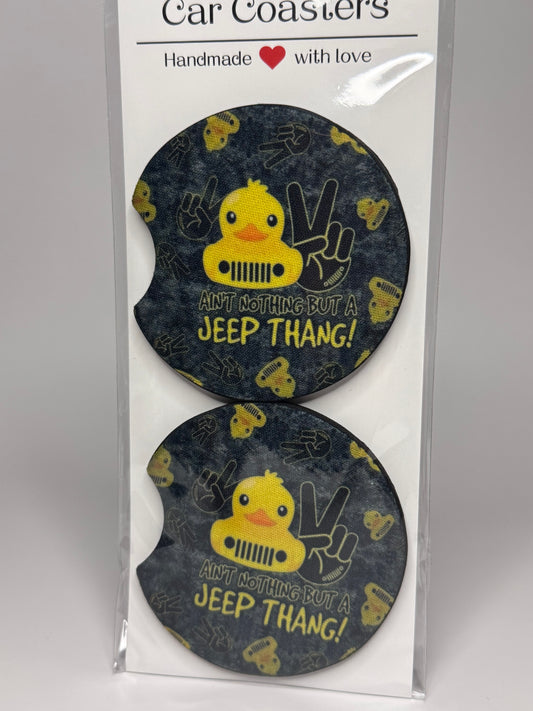 "JEEP Thing" Car Coaster Set