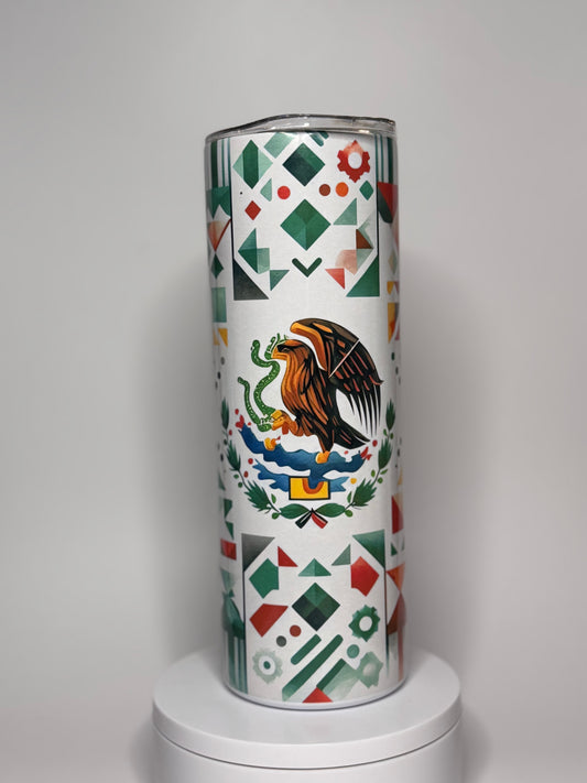 Festive Mexican Flag 20oz Tumbler