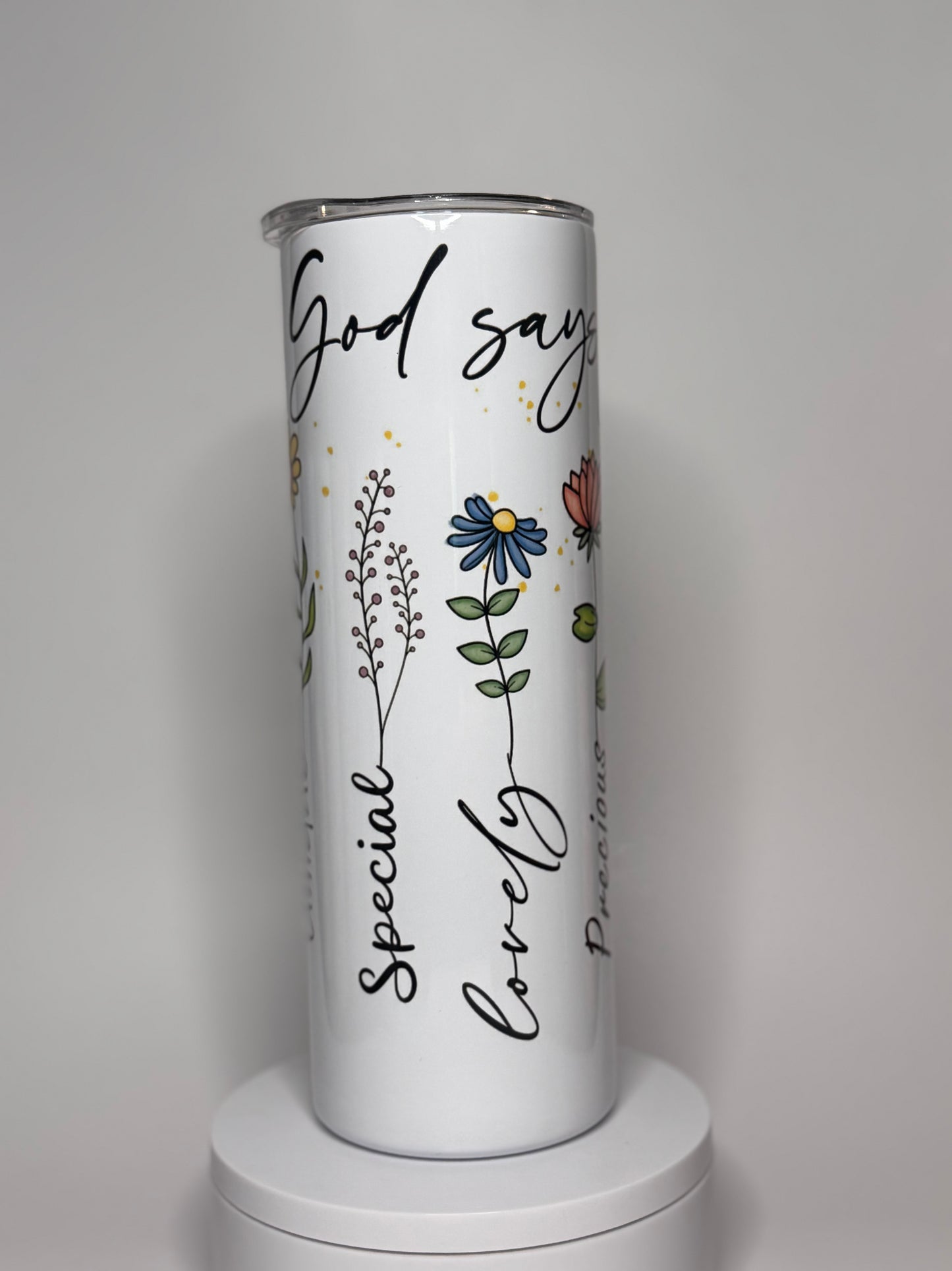 "God Says" 20oz Tumbler