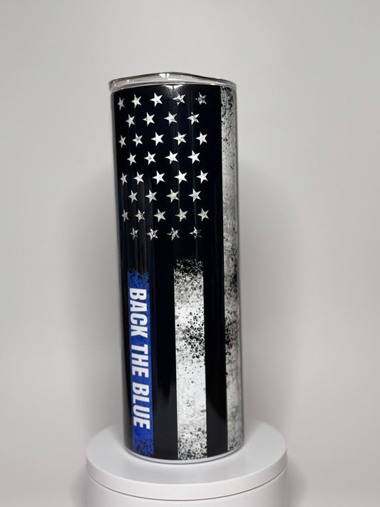 "Back The Blue" 20oz Tumbler