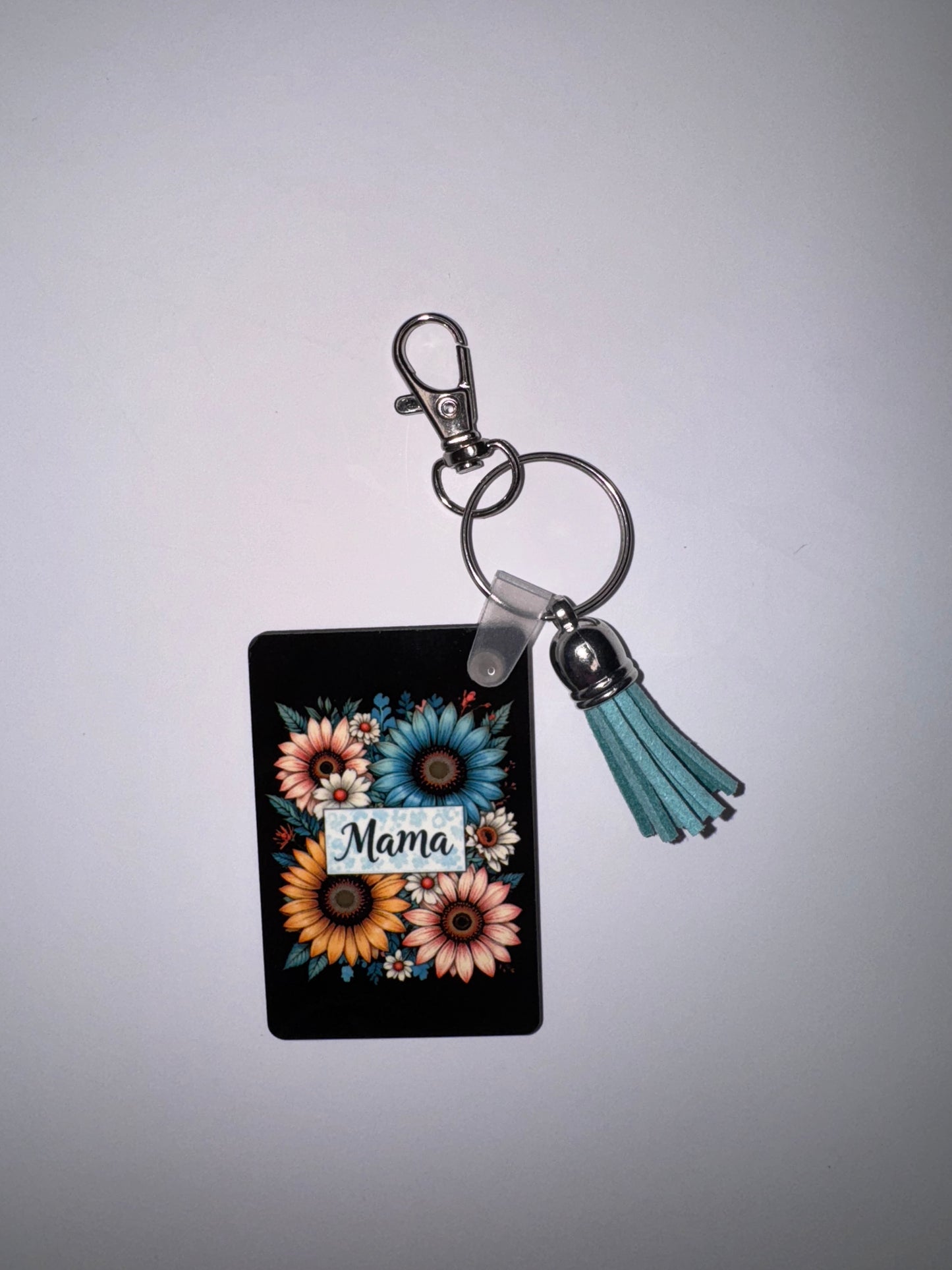 Sunflower "MAMA" Rectangle Keychain